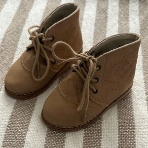 Rylee + Cru Tan Suede Desert Boots